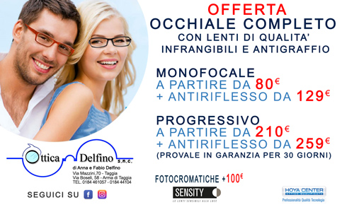 Offerta Occhiale Compleato 2018